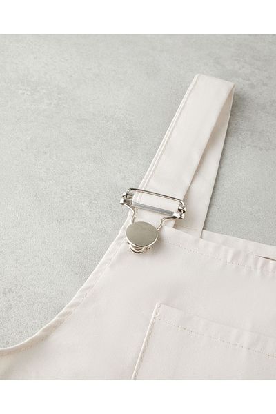FREYA MODA Gabardine Strap Children's Dress Cream