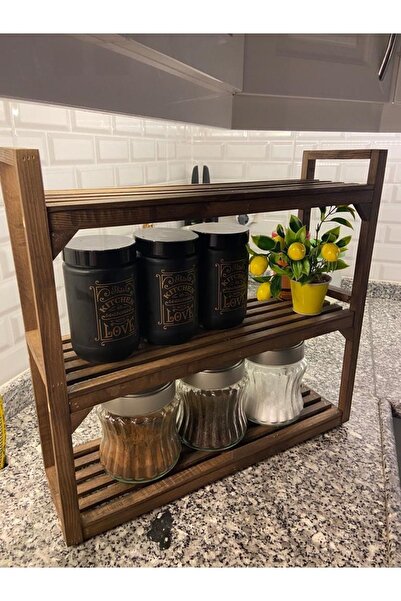 GardenWOOD Ahşap Tezgah Üstü Raf/ Düzenleyici