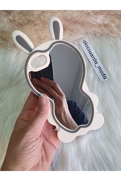 Aksesuarda Moda iPhone 7 - 8 - Se Compatible Silicone Case with Mirror Ears