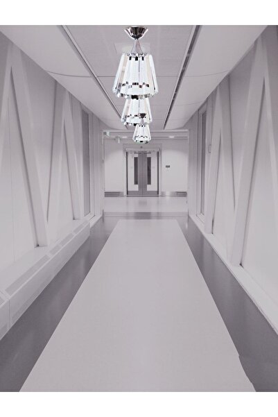 öalpa Plafonyer Tavan Tekli Gümüş Renkli Avize