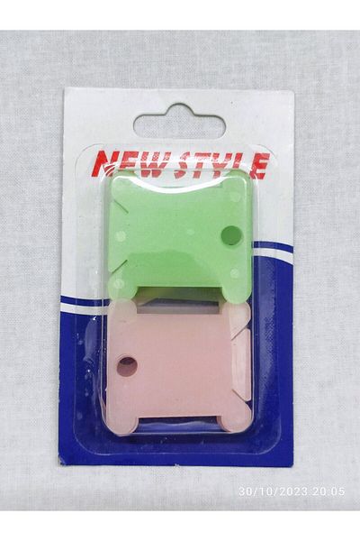 ATMACA TUHAFİYE Muline Thread Wrapping Card 20 Pieces Plastic Card - 20 Plastic Cards in Package - 20 Pieces in Package