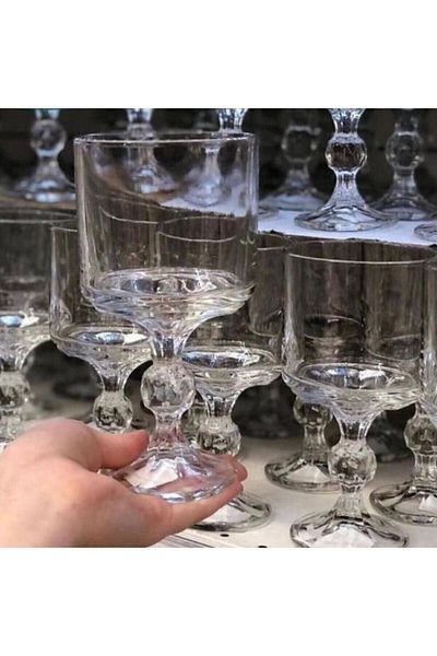 City Glass Magnolia and Ice Cream Bowl - 6 Pieces