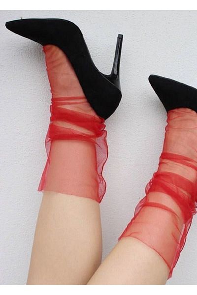 es moda shop Salsa Evening Dress Tulle Stockings Short Red