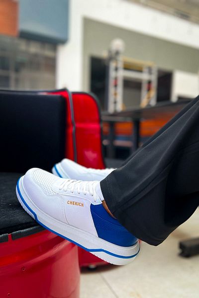 BZ Moda B075 Signature - Ορθοπεδική σόλα Ανδρικά αθλητικά παπούτσια CBT Λευκό/Μπλε