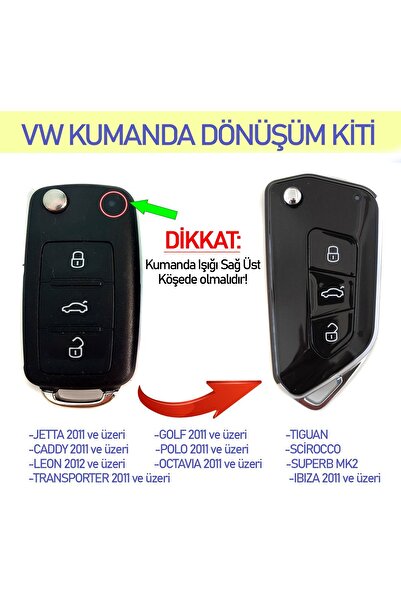 vagparts Kit de modificare pentru husa telecomenzii Transporter - Husa cheie ...