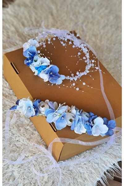 çiğdem kaya design Coroana și centura pentru rochie de maternitate cu flori a...