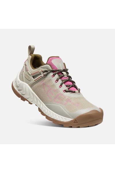 Keen 1025914 Nxıs Evo Wp Plaza - Women's Outdoor Shoes, Taupe/Ibis Rose