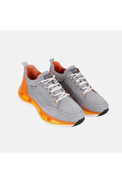 MARCOMEN 17058 Grey-orange Men's Sneaker