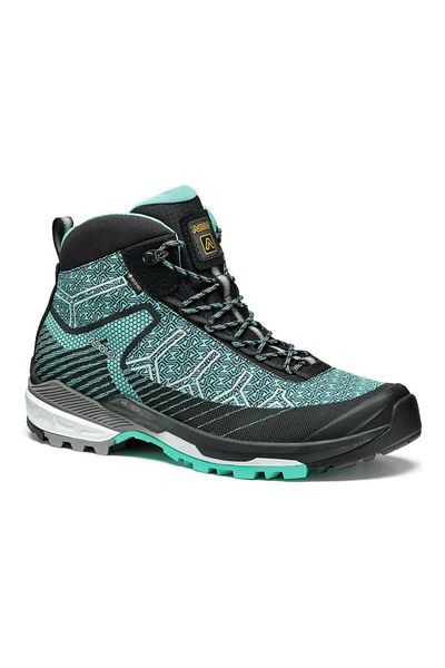 Asolo Falcon Evo A40067 00 A559 - Jaquard Women's Outdoor Boots, Black/ Aqua Green