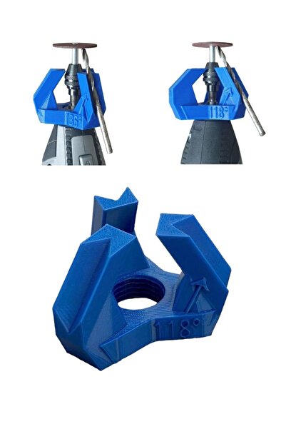 3DMake Dremel İçin Matkap Ucu Bileme Aparatı (90-118-135 Derece)