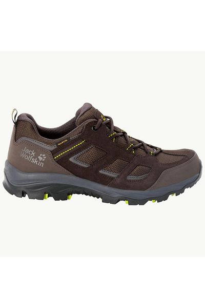 Jack Wolfskin 4042441   Vojo 3 Texapore Low M Dunkelbraun/Limette Herren Outdoor-Schuhe
