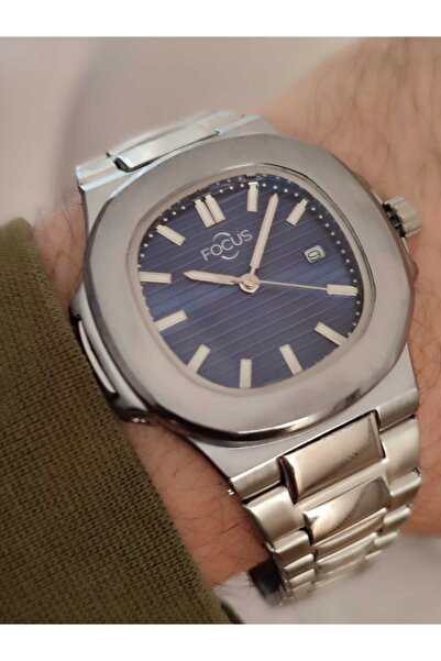 Focus Unisex Çelik Kordon Erkek & Kadın Kol Saati Takvimli 2090