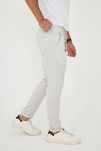 BROCARD Чоловічі джоггери Slimfit - сірі, напівеластичний пояс, штани з подвійними манжетами