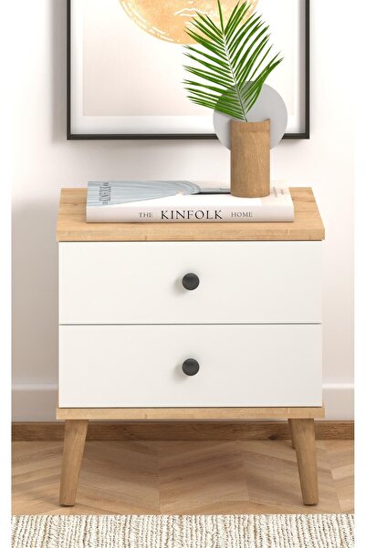 Monte Sehpa Luce Çekmeceli Komodin 2'li Set