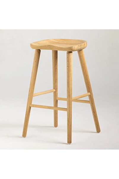 NAPOLYON Çiftlik Ahsap Bar Taburesi