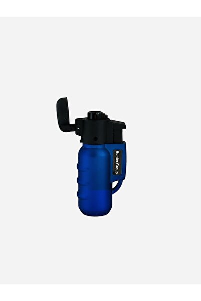 Hunter Pürmüzlü Çakmak Pipo Çakmağı Puro Çakmağı Rüzgar Çakmağı Neon MAT Renkler SAKS MAVİ LACİVERT