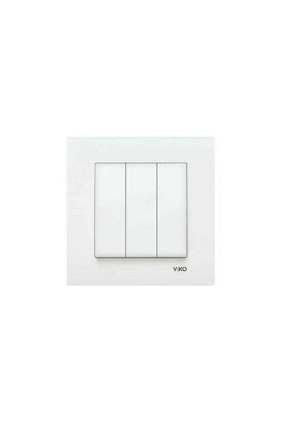 VİKO White Viko Karre 3-Piece Key and Frame Set