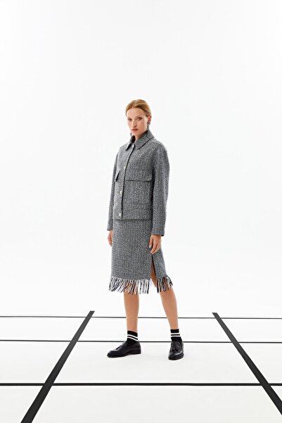 Berr-ın Simli Midi Etek