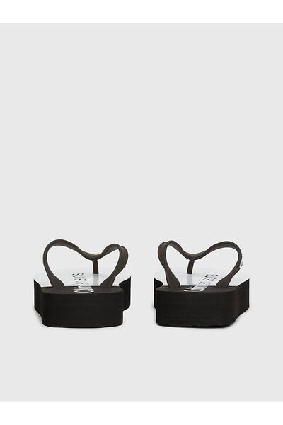 Calvin Klein Women's Comfortable Black Flip Flops with Brand Logo YW0YW01617-0GM