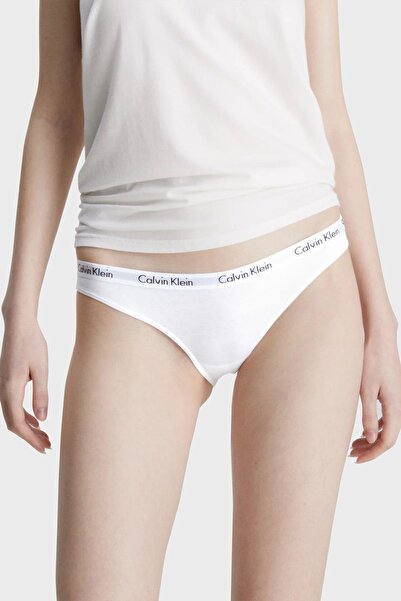 Calvin Klein Kadın Marka Logolu Günlük Kullanım Siyah Külot 000qd3588e-wzb