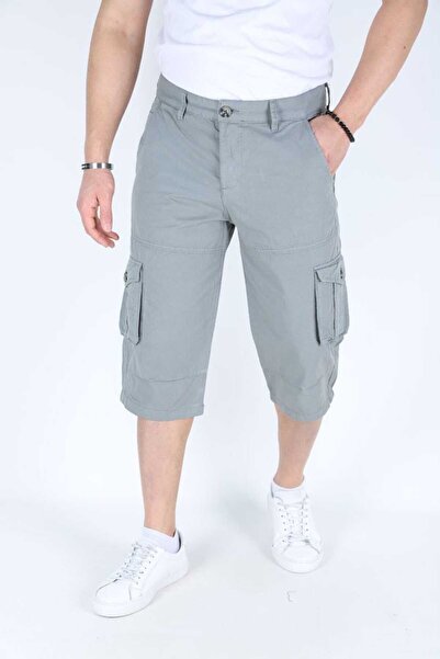 RetroPark ERKEK BERMUDA ŞORT UZUN KAPRİ KARGO CEP KARGO CEPLİ BERMUDA UZUN KAPRİ DİZ ALTI