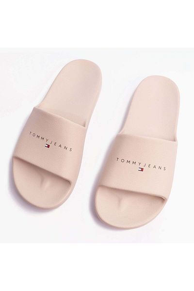Tommy Hilfiger Men's Comfortable Pink Slippers with Brand Logo EM0EM01519-ACG