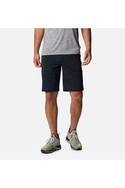 Columbia Pantaloni scurți negri pentru bărbați - model simplu, talie normală, țesătură țesătă 1883371 -010