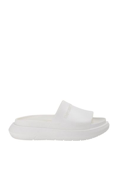Emporio Armani شبشب رجالي أبيض بشعار عالي النعل - X4P134 XD405-00894