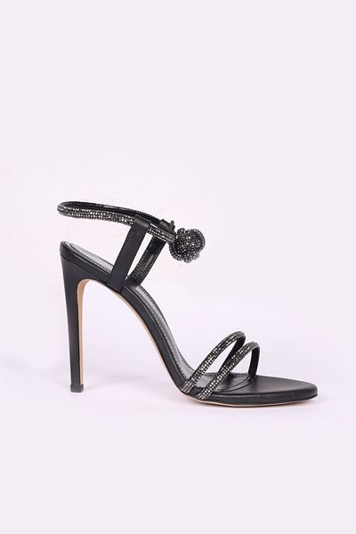 Sofia Baldi Pantofi de damă cu toc înalt, confortabili, model plat, eleganti, negri, pantofi rochii de seară SB894918-NEGRU