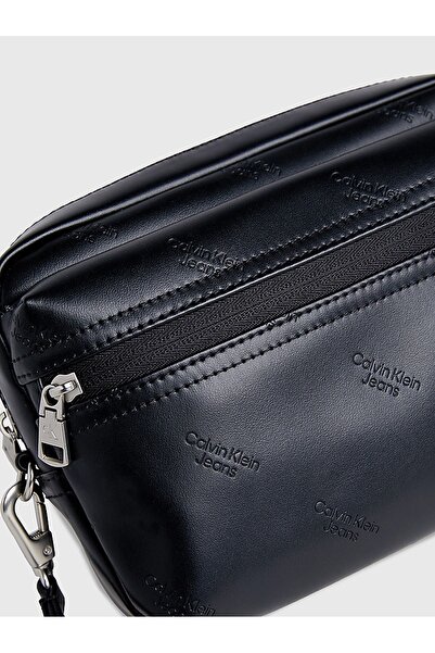 Calvin Klein Men's Brand Logo Leather Daily Use Black Wallet K50K511815-0GK