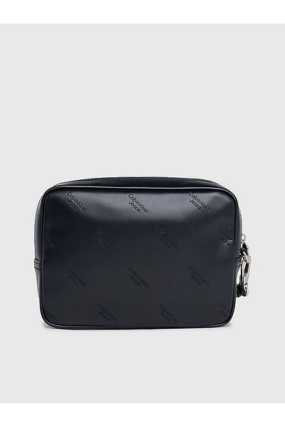 Calvin Klein Men's Brand Logo Leather Daily Use Black Wallet K50K511815-0GK