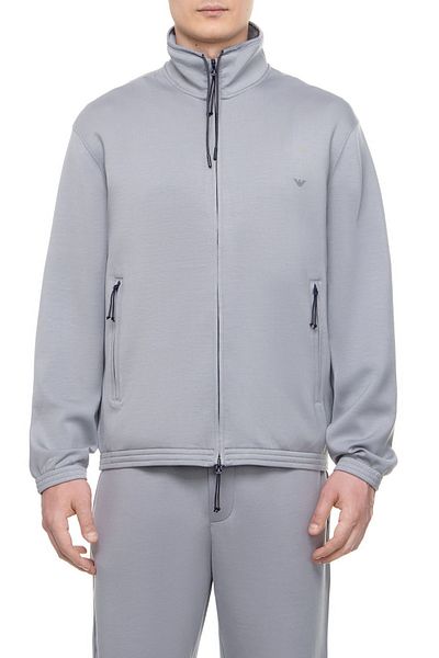 Emporio Armani Men's Soft Cotton Daily Use Anthracite Sweatshirt with Brand Logo EM000083 AF10103-U8060