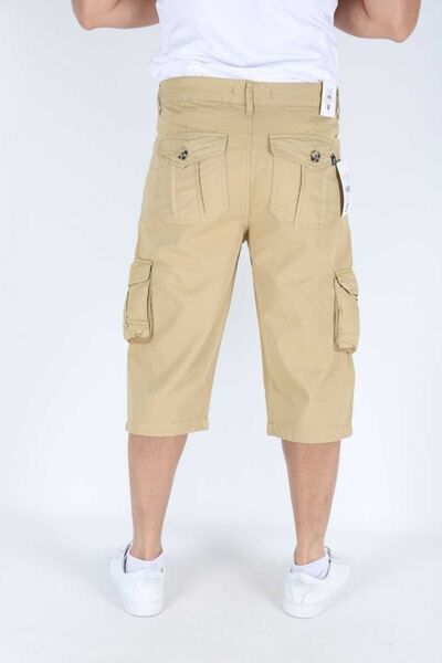 RetroPark ERKEK BERMUDA ŞORT UZUN KAPRİ KARGO CEP KARGO CEPLİ BERMUDA UZUN KAPRİ DİZ ALTI