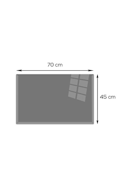 Decorita Smoked Glass Mat - Non-Slip, 45cm x 70cm