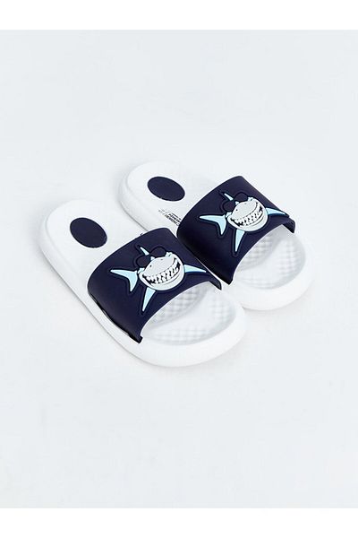 LC Waikiki Single Striped Printed Boy's Slippers
