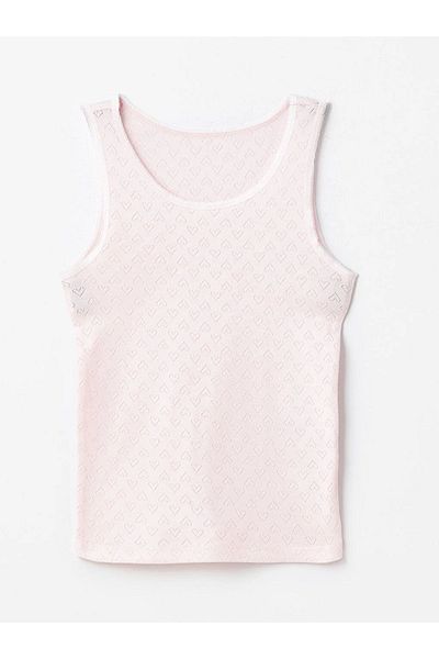 LC Waikiki LCW Kids Crew Neck Self Patterned Girl's Tank Top 2-Piece