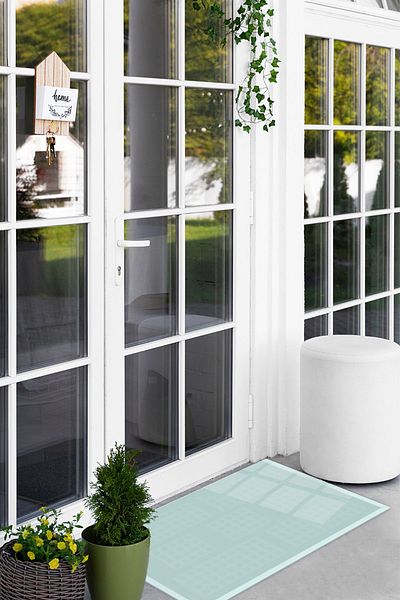 Decorita 50cm x 90cm Satina Glass Mat - Anti-Slip and Glass Door Front Design