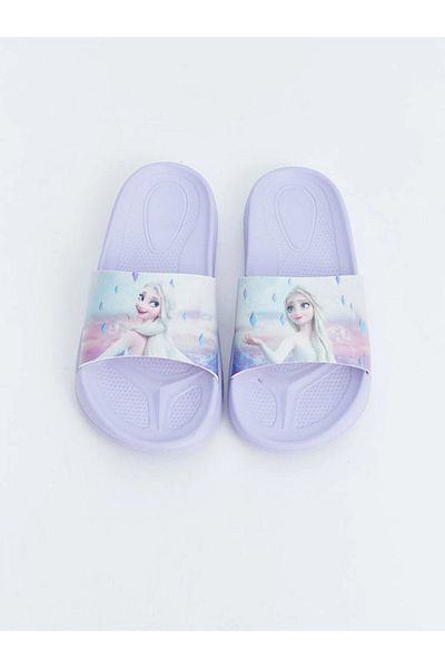 LC Waikiki Papuci de plajă pentru fete cu imprimeu Frozen LCW STEPS