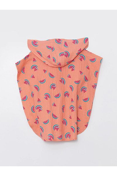 LC Waikiki LCW baby Hooded Printed Baby Girl Bikini Top