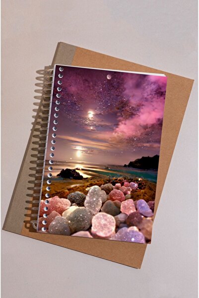 kutuTR 100 Sheets Striped - Wooden MDF Cover Vip Modelist Notebook 14x21 - 80gr/m2 Ç512