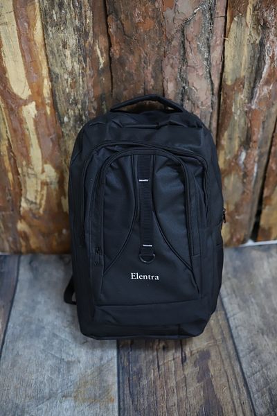 Elentra Σακίδιο πλάτης Laptop μεγάλου μεγέθους - Αδιάβροχη, τσάντα κάμπινγκ και τσάντα πεζοπορίας με θήκη, μαύρο