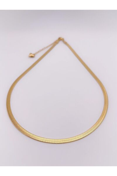 Trinos Çelik Kolye İtalyan Zincir Kolye - 316L Paslanmaz Çelik