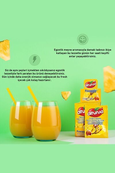 Altunsa Ananas Aromalı Soğuk Toz Içecek 9 gr X 24 Adet