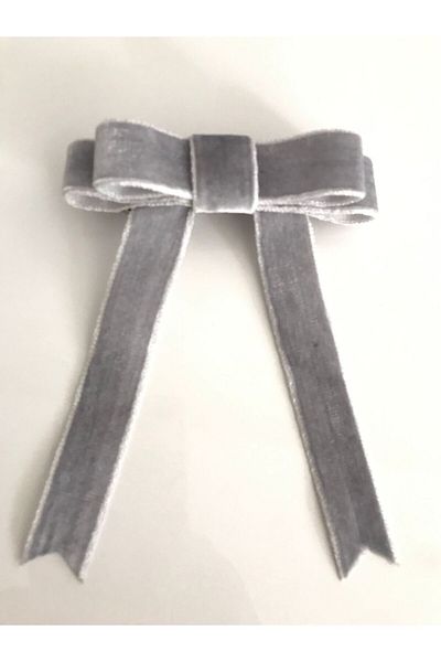 Demeter Collection Gray Velvet Bow - Automatic Toqa Design