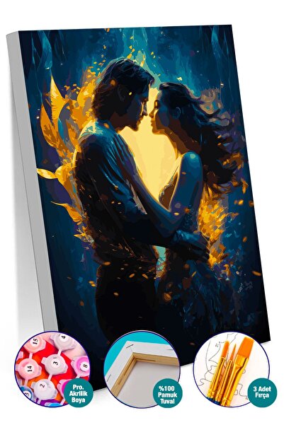 Picasso World Hobby Art Sayılarla Boyama Numaralı Tuval Seti Fırça Boya Dahil...