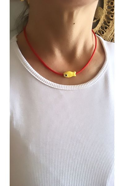 by özllem Glass Fish Necklace