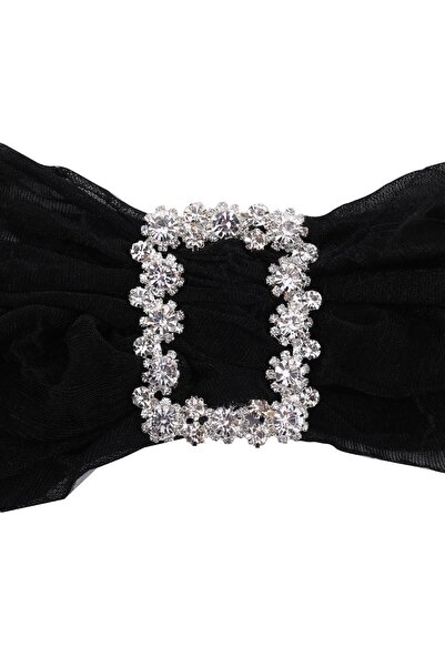 Hobi Dünya Kristal Taşlı Dikdörtgen Kemer Ve Şal Tokası