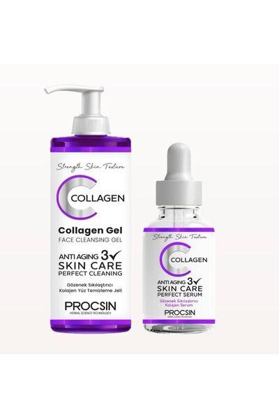PROCSIN Gözenek Sıkılaştırıcı +COLLAGEN Set / Collagen Jel 150 ml + Collagen Serum 20 ml