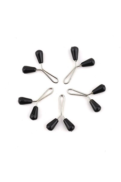 Hobi Dünya Siyah Arpa Eşarp Şal Tokası 12 Adet