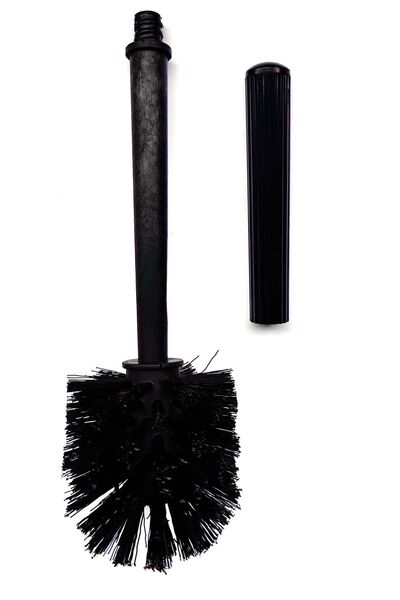 SistemTemizlik فرشاة المرحاض الاحتياطية - ذهبي، أبيض، أسود